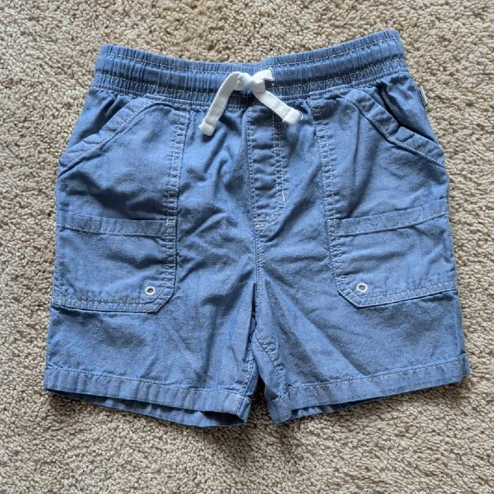 Stylish Blue Kids Cargo Shorts